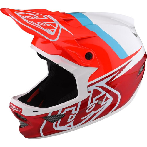 TLD 2023 D3 AS Fiberlite Slant Red Helmet