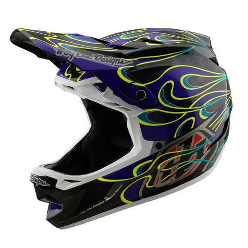 TLD 2025 D4 Carbon MIPS Torched Black/Purple Helmet