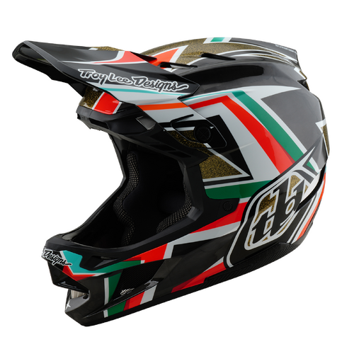 TLD 2025 D4 Carbon MIPS Frames Black/Gold Helmet