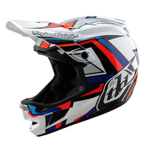 TLD 2025 D4 Composite MIPS Frames White/Silver Helmet