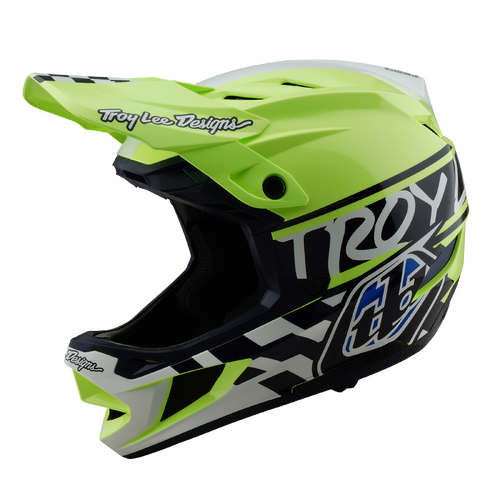 TLD 2025 D4 Polyacrylite MIPS Fifty-50 Navy/ Glo Yellow Helmet